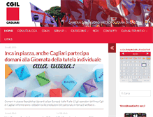 Tablet Screenshot of cagliari.cgil.it